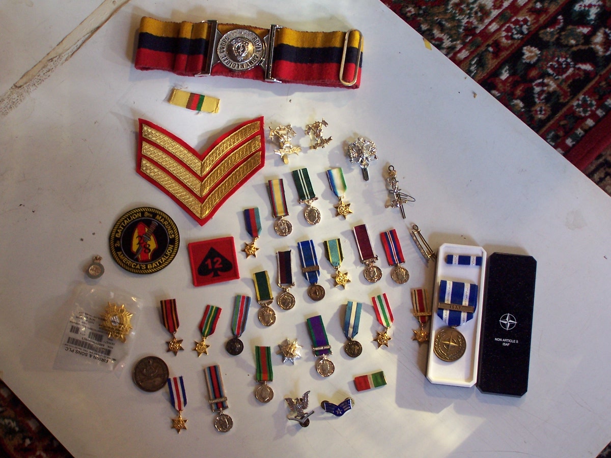 A collection of military badges and cloth insignia - Image 3 of 4