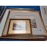 Framed and mounted country scenes