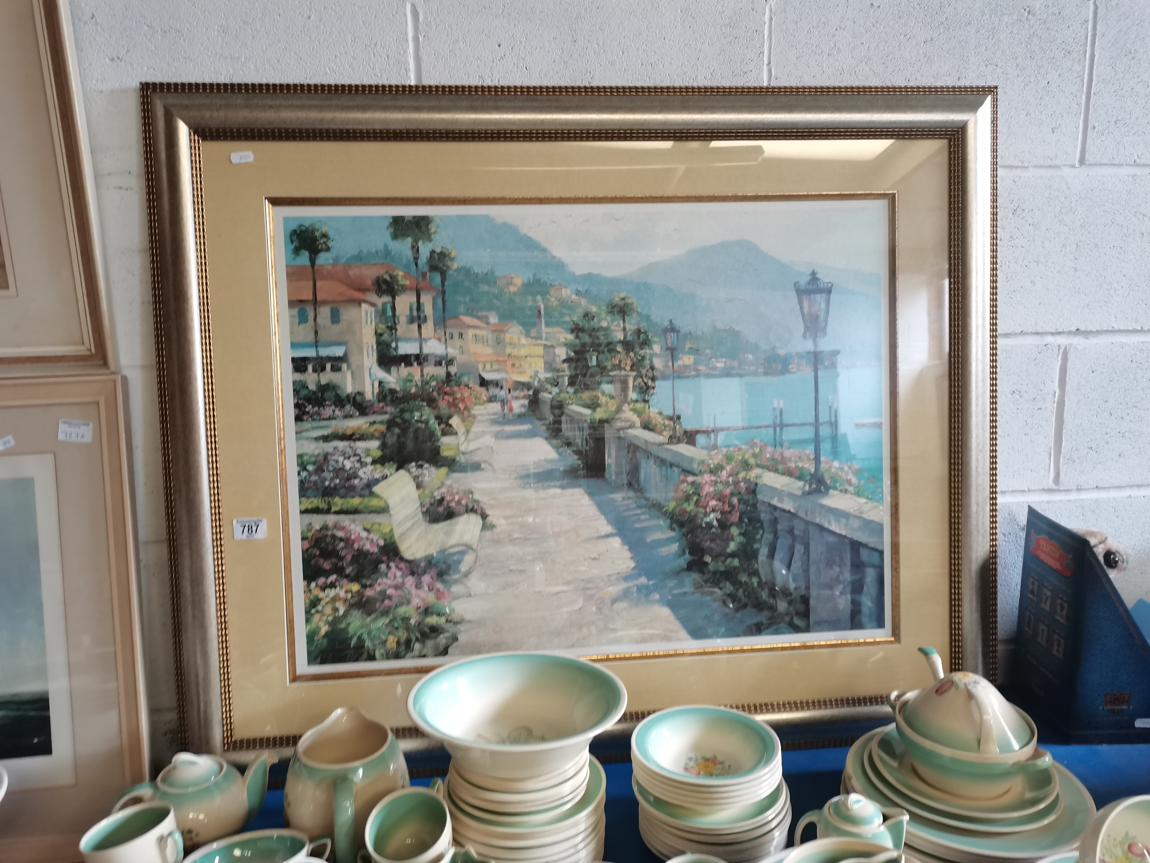 Framed print of Bellagio Promenade by Howard Behrens