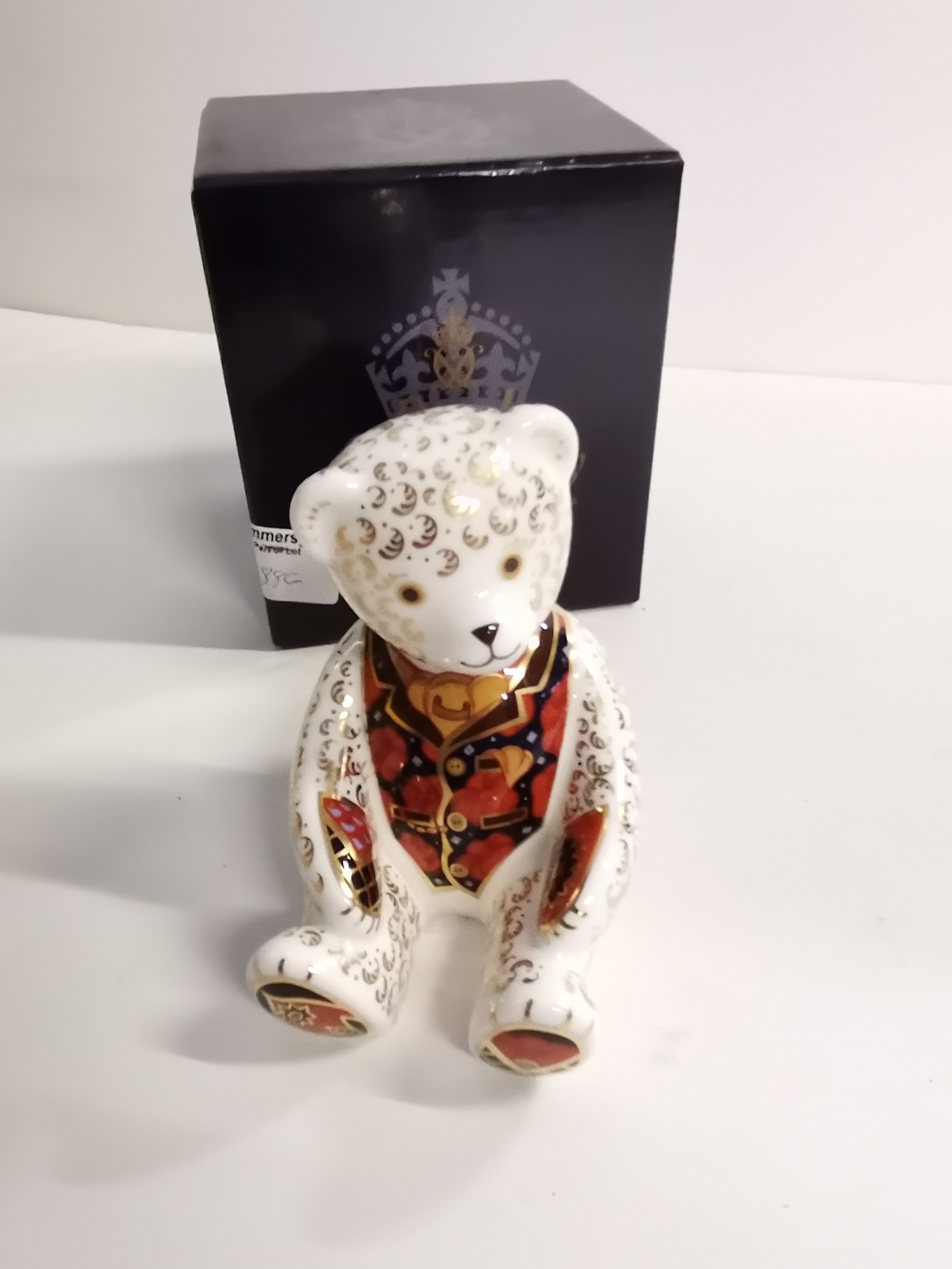 Royal Crown Derby 'Debonair Bear' Collector's Guild Exclusive plus Drummer Teddy Paperweight (III) - Image 4 of 7