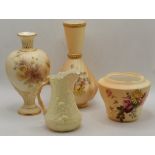 A small group of Royal Worcester blush ivory wares