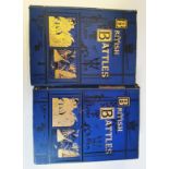 x2 Illustrated Antique hard backed books "British Battles on Land and Sea"