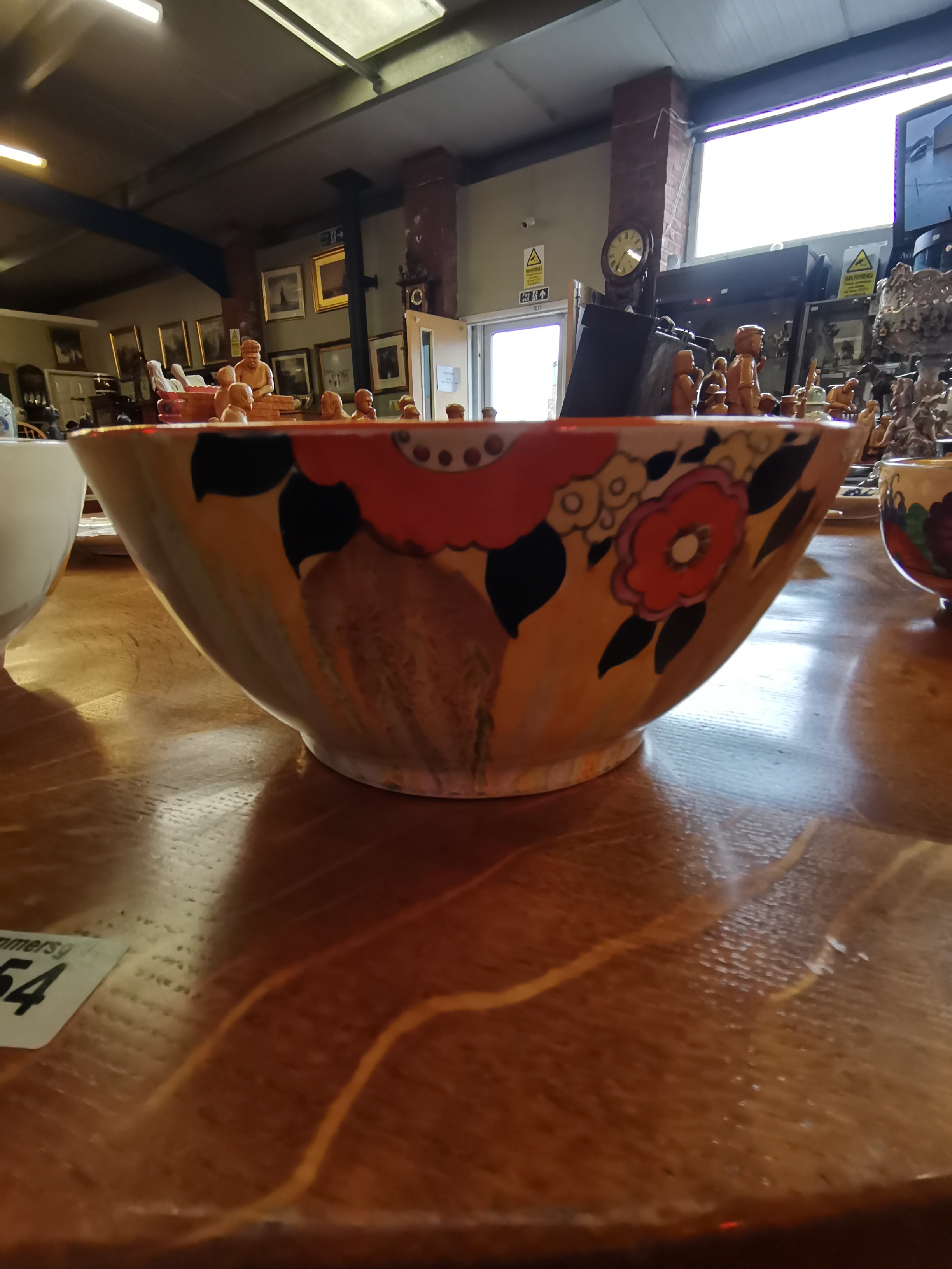 2 x CLARICE CLIFF bowls . 1 BIZARRE 22 cm diameter - Image 4 of 7