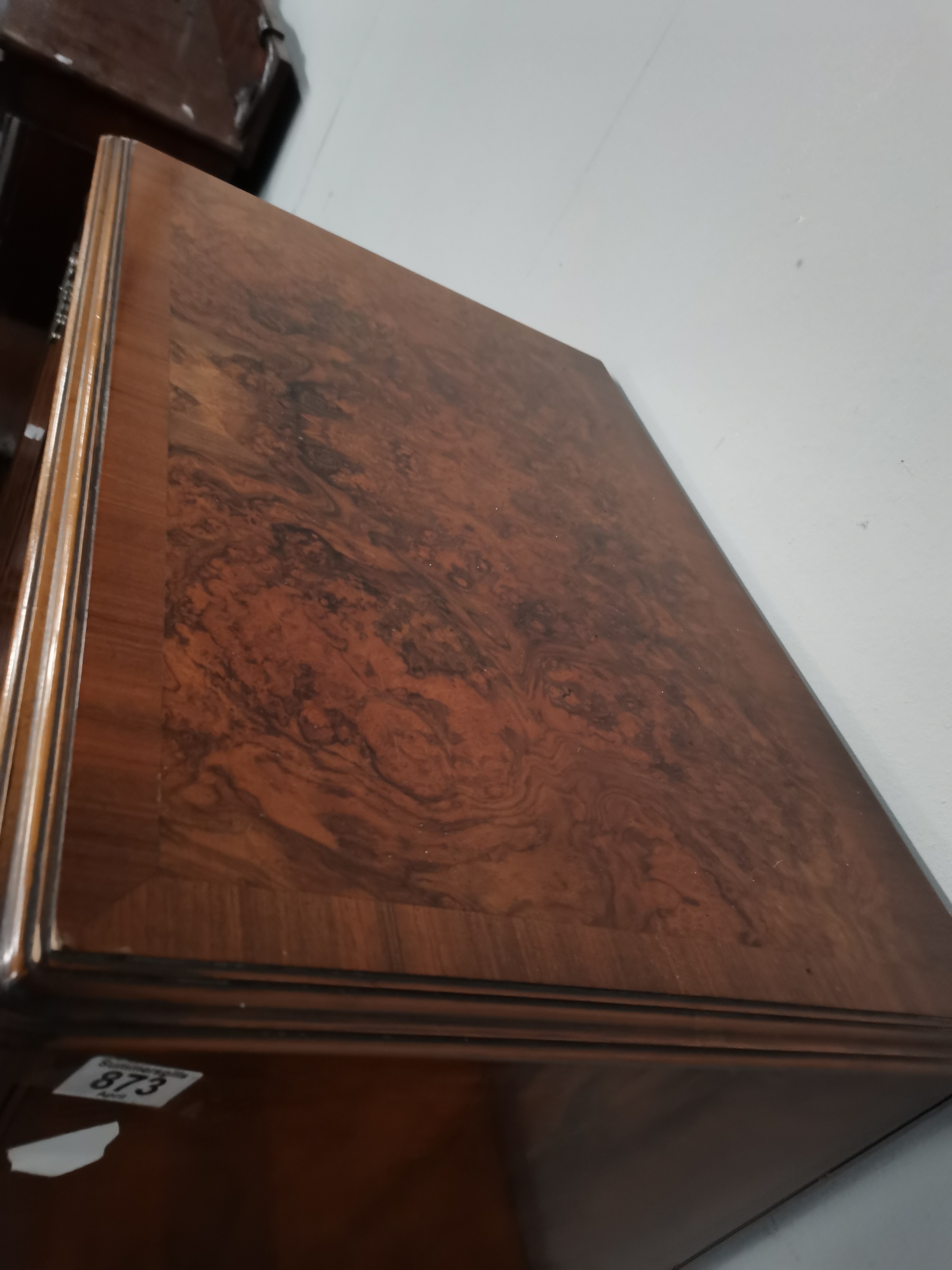 A 20th century walnut drinks cabinet - Image 2 of 2