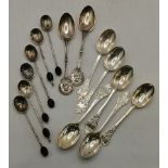 A group of assorted silver tea and coffee spoons, 20th Century