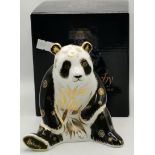 Royal Crown Derby Harrods Giant Panda Paperweight