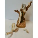 A Royal Worcester figure, 'The Bather Surprised'