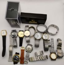 A quantity of assorted gent's wristwatches
