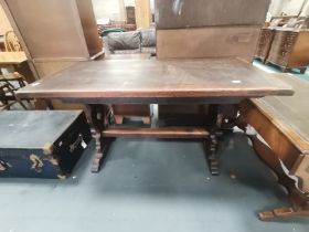 Antique Oak Farmhouse Table