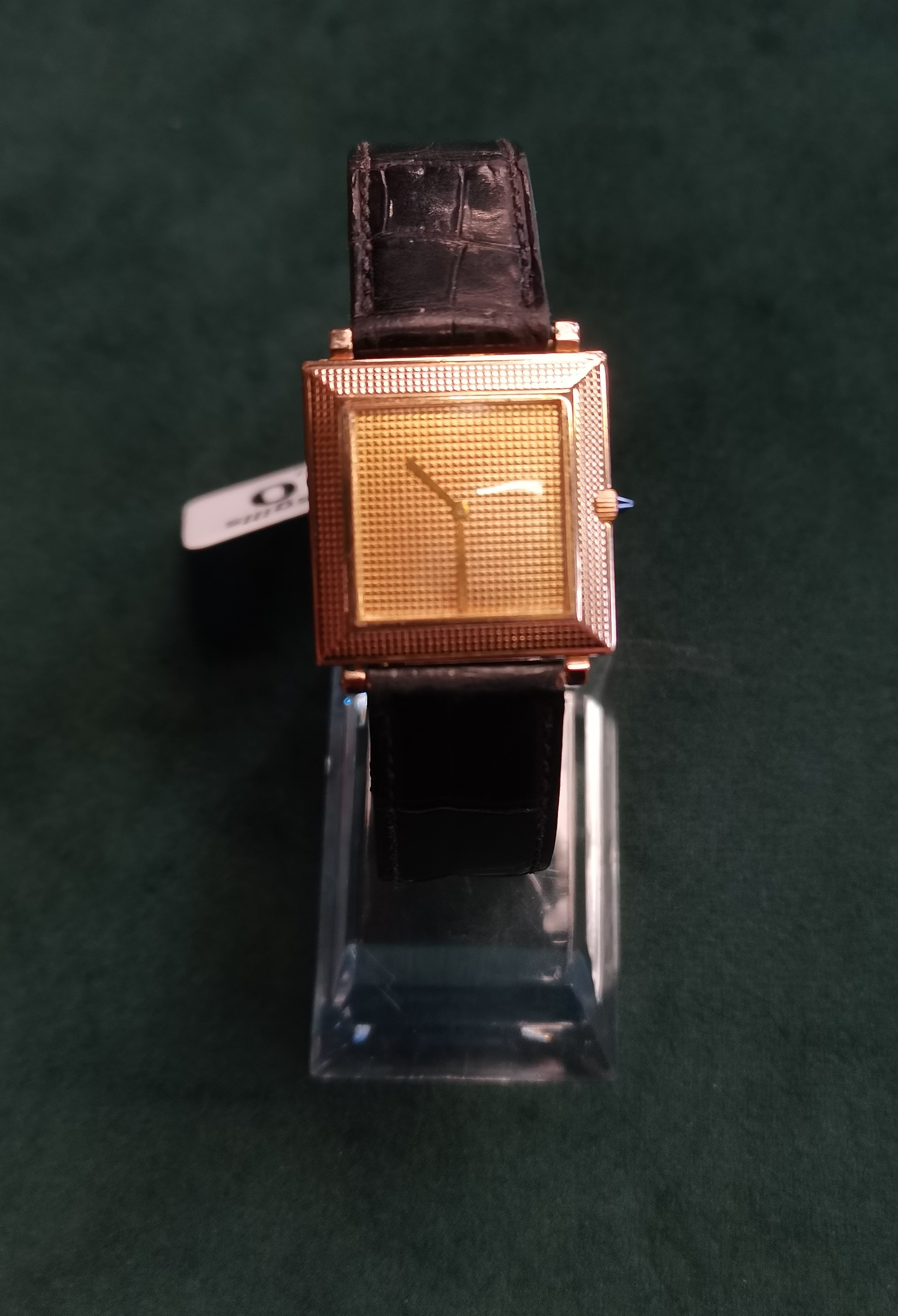 An 18 carat gold Boucheron 'Carrée' wristwatch - Image 17 of 19