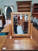 Carthouse Furniture Yorkshire Oak tilt dressing table top mirror