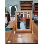 Carthouse Furniture Yorkshire Oak tilt dressing table top mirror