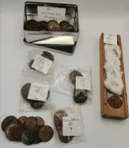A collection of One Pennies, Victorian and later