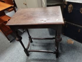 A small oak occasional table