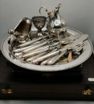 A quantity of assorted silver-plate