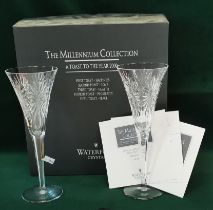 THE MILLENIUM COLLECTION TOAST OF 2000 special edition toasting flutes