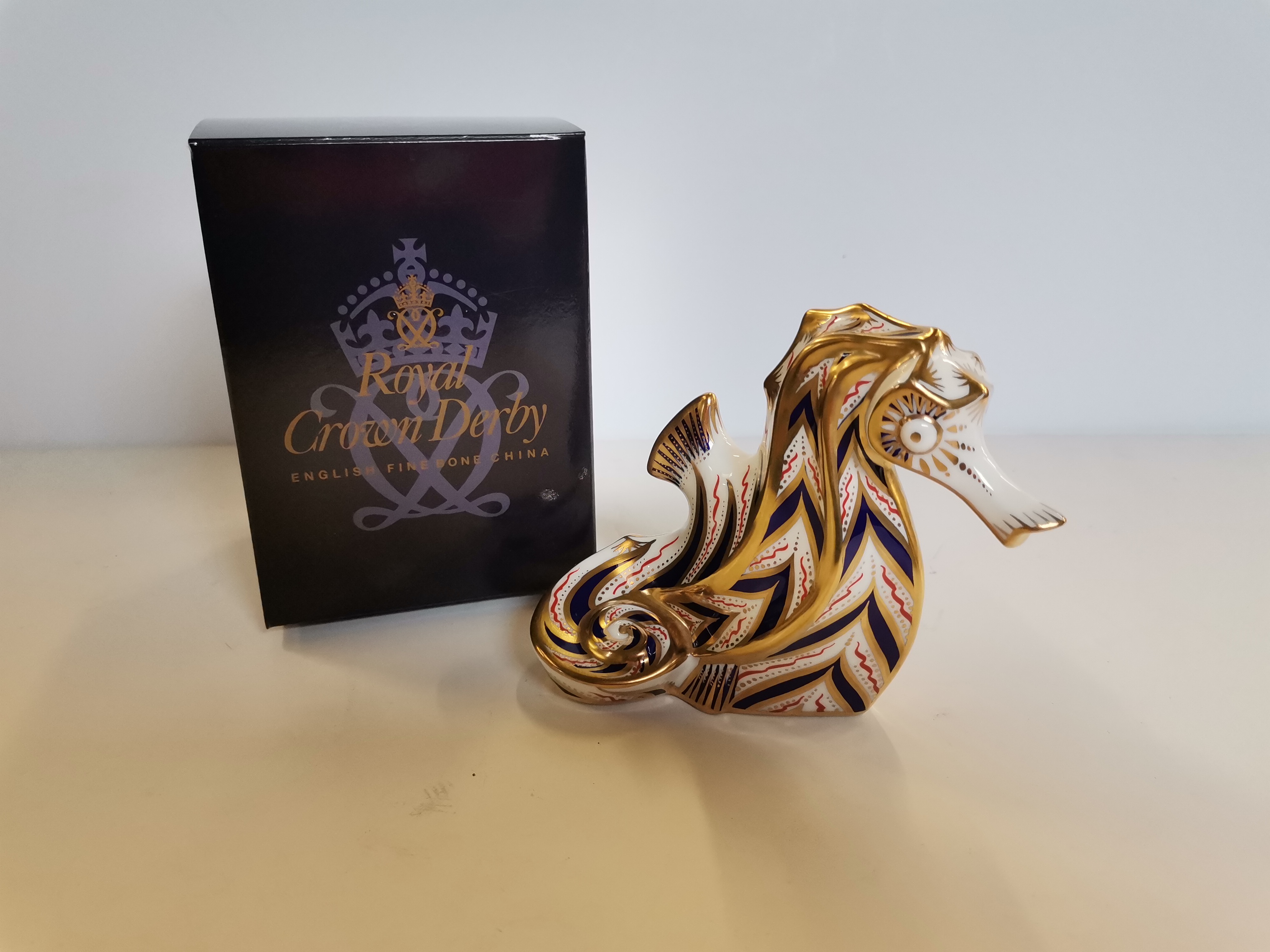 Royal Crown Derby A Seahorse Paperweight, an early model from 1990