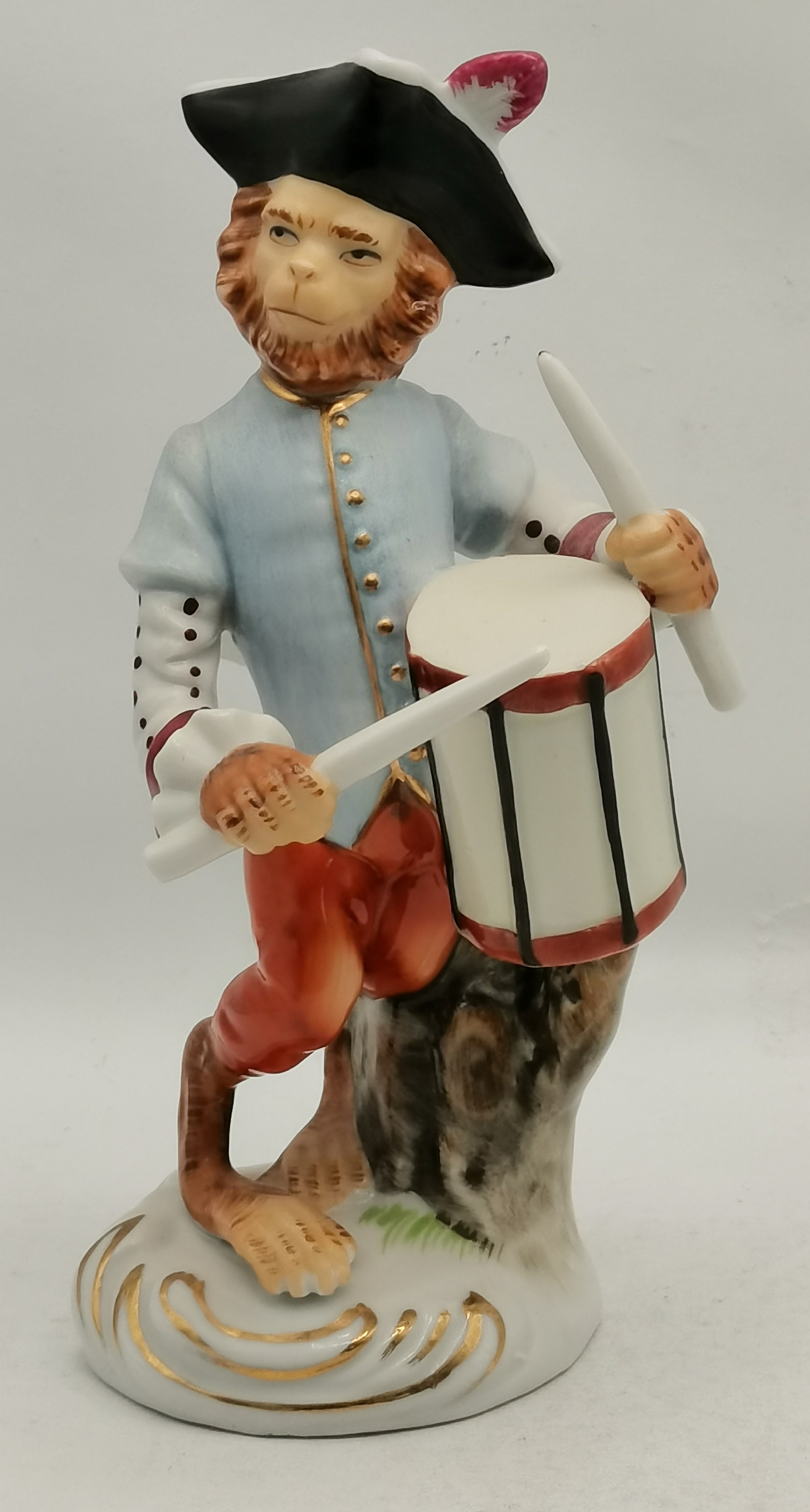 Seven porcelain monkey band figures, c.1950s - Image 7 of 9