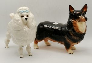 Two Beswick dog models