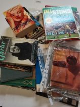 Box of Mid-Century books and magazines on RAF, Football, WWII etc