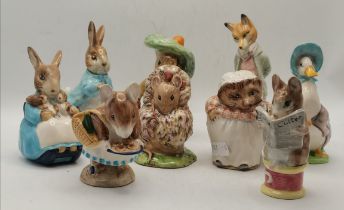 Beatrix Potter's Beswick figurines x 9