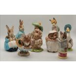 Beatrix Potter's Beswick figurines x 9