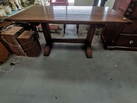Dark Oak refectory dining table