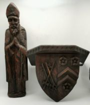 Two wooden carvings