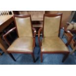 A pair of G PLAN armchairs in original fabric