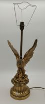 Brass 'Spread wing Eagle' Table lamp