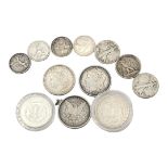 A COLLECTION OF FIVE 19TH CENTURY AND LATER AMERICAN SILVER MORGAN DOLLAR COINS, DATED 1890, 1904,
