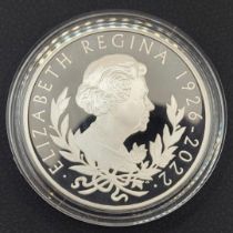 THE ROYAL MINT, A SILVER 5OZ COMMEMORATIVE PROOF COIN, ISSUED 2022 Titled ‘Queen Elizabeth II