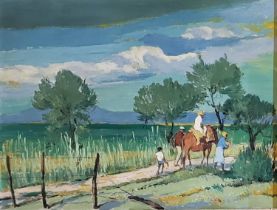 ERIC BRUCE MCKAY, 1907 - 1989, OIL ON BOARD Impressionist landscape, titled and inscribed verso '