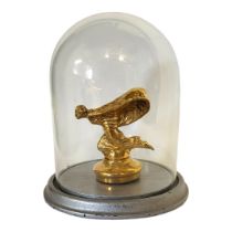 ROLLS ROYCE, A GOLD PLATED KNEELING SPIRIT OF ECSTACY RADIATOR CAP With threaded screw base and