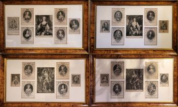 A COLLECTION OF TWENTY EIGHT 16TH CENTURY AND LATER BLACK AND WHITE ENGRAVED PORTRAITS OF