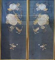 ROWLEY GALLERY, A PAIR OF 19TH CENTURY CHINESE SILK EMBROIDERED PANELS Each having and embroidered