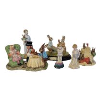 BESWICK WARE, A LIMITED EDITION (1863/1998) THE MAD HATTER’S TEA PARTY Modelled by Martyn C.R.