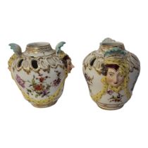 KPM ROYAL BERLIN WORKS, STAATLICHE PORZELLAN MANUFAKTUR, A PAIR OF HARD PASTE PORCELAIN POTPOURRI