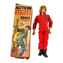 ACTION MAN, A VINTAGE 'RED DEVIL' FIGURE Wearing helmet and red jumpsuit, in Palitoy box. (approx