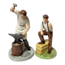 ROYAL DOULTON, CLASSIC COLLECTION, FIGURE OF A FARMER (HN4487) Modelled by Adrian Hughes, along with