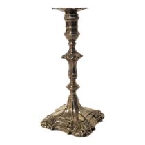 WILLIAM COLLINGS, LONDON, 1768, A GEORGE III SOLID SILVER LADIES’ TAPERSTICK/TABLE CANDLESTICK The