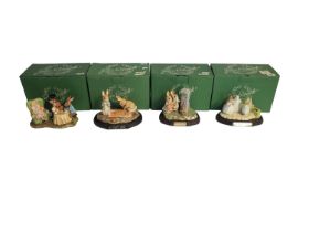 ROYAL DOULTON BESWICK WARE, A COLLECTION OF FOUR GROUP PORCELAIN FIGURES Limited edition