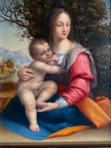CIRCLE OF CESARE DA SESTO, SESTO CALENDE, 1477 - 1523, MILAN, OIL ON PANEL Madonna and child