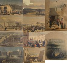 A SET OF TEN COLOURED LITHOGRAPHS The Storming of Ghuznee and Kelat, by Weld Taylor after Lieutenant