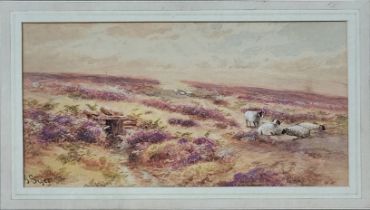 JOHN SYER, 1815 - 1885, WATERCOLOUR Landscape, titled ‘Near Hunt House, Goathland N.Riding,