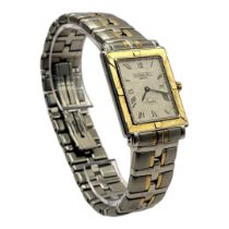 RAYMOND WEIL, PARSIFAL, AN 18CT GOLD PLATE AND STAINLESS STEEL GENT’S WRISTWATCH Cream tone dial