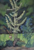 TOM MACDONALD, SCOTTISH, 1914 - 1985, PASTEL ON PAPER Young Tree, signed, dated ’78 verso, framed.