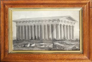 PARTHENON ATHENS, 19TH CENTURY SCHOOL WATERCOLOUR AND PENCIL ON PAPER Inscribed verso ‘Attributed to