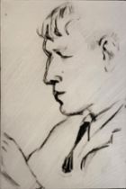 MAURICE FIELD, 1905 - 1998, ORIGINAL LITHOGRAPHIC ZINC PLATE OF W.H. AUDEN FOR THE LIMITED EDITION