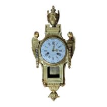 JEAN JACQUES FIEFFE, A LATE 18TH/EARLY 19TH CENTURY FRENCH BRONZE ORMOLU CARTEL WALL CLOCK Having